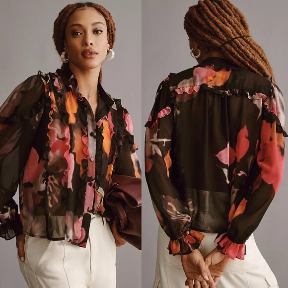 Anthropologie Hutch Bianca Blouse Size XS NWT $167